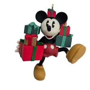 Hallmark Mickey Mouse Christmas Ornament Ready for Christmas 1998‎